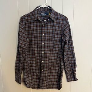 Polo Ralph Lauren, long‎ sleeve plaid button-down size S